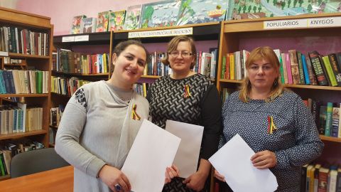 Nacionalinis diktantas – Stakliškių bibliotekoje.