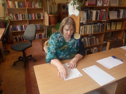 Nacionalinis diktantas – Naujosios Ūtos bibliotekoje.