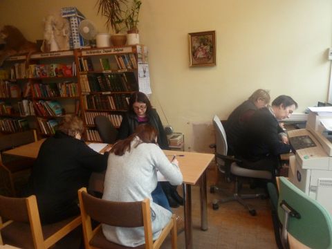 Nacionalinis diktantas – Naujosios Ūtos bibliotekoje.