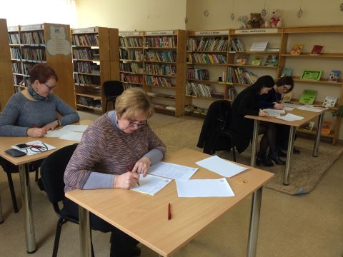 Nacionalinis diktantas – Strielčių bibliotekoje